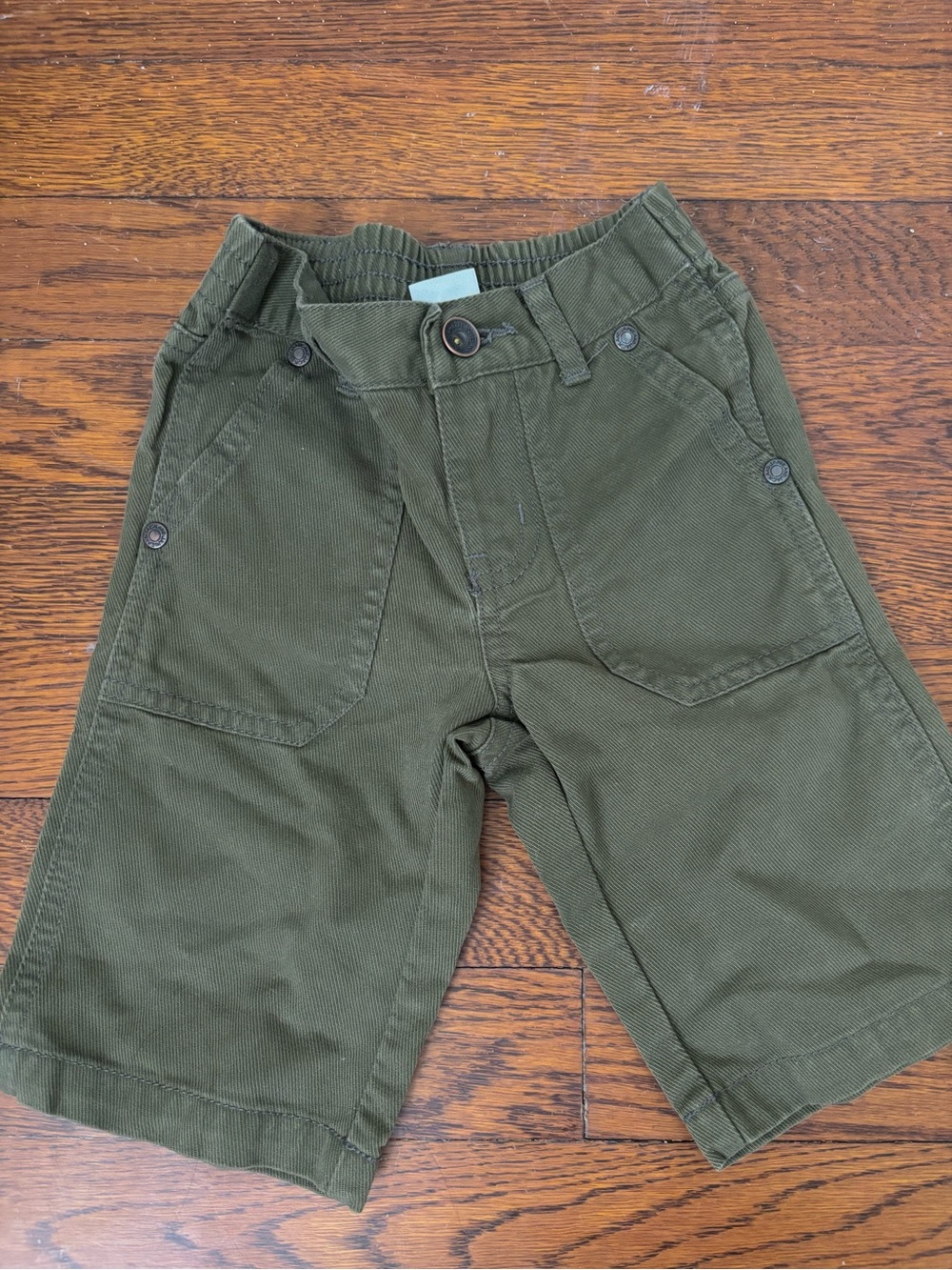 Janie and Jack Utility Cargo Pants | Olive Green | 3-6 Months | Like New